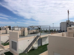 Modern villa with pool jacuzzi and sea view